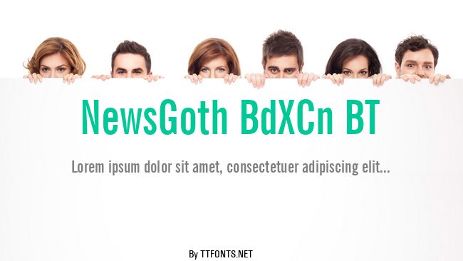 NewsGoth BdXCn BT example